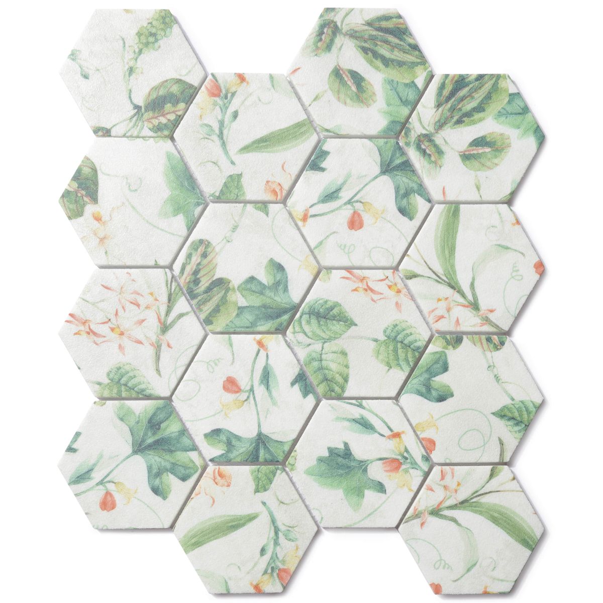 Printed Enamel-Herb-Hexagon 