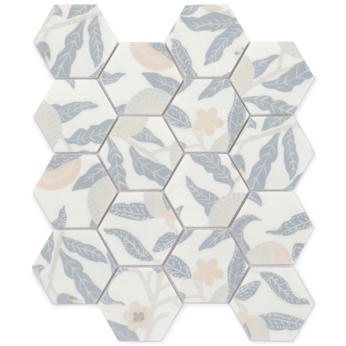 Printed Enamel-Herb-Hexagon 