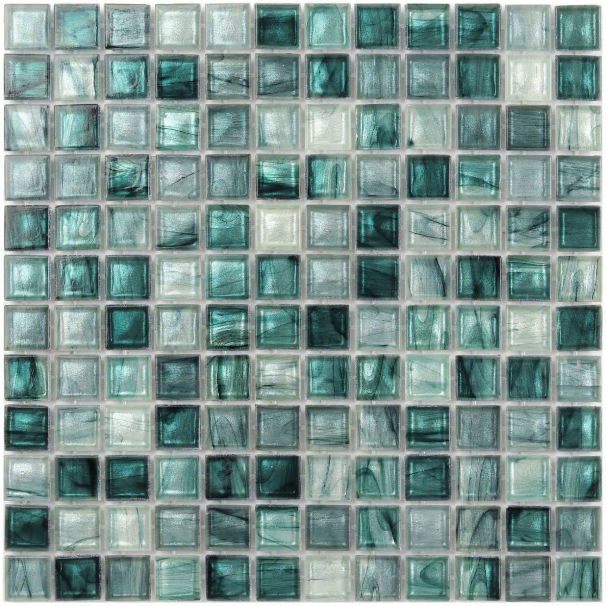 Antique Glass Mosaic-Vintage Glass-Hexagon