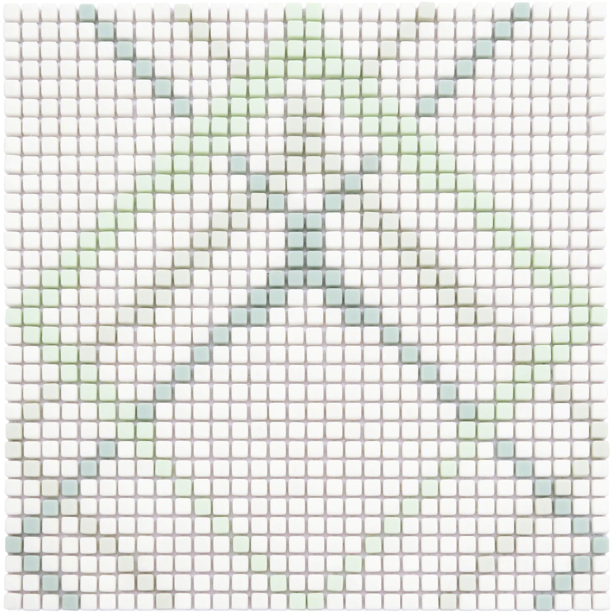 Enamel Glass Pattern Design Single Gradient Color - Green