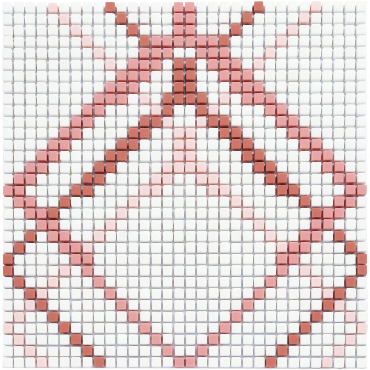 Enamel Glass Pattern Design Single Gradient Color - Red