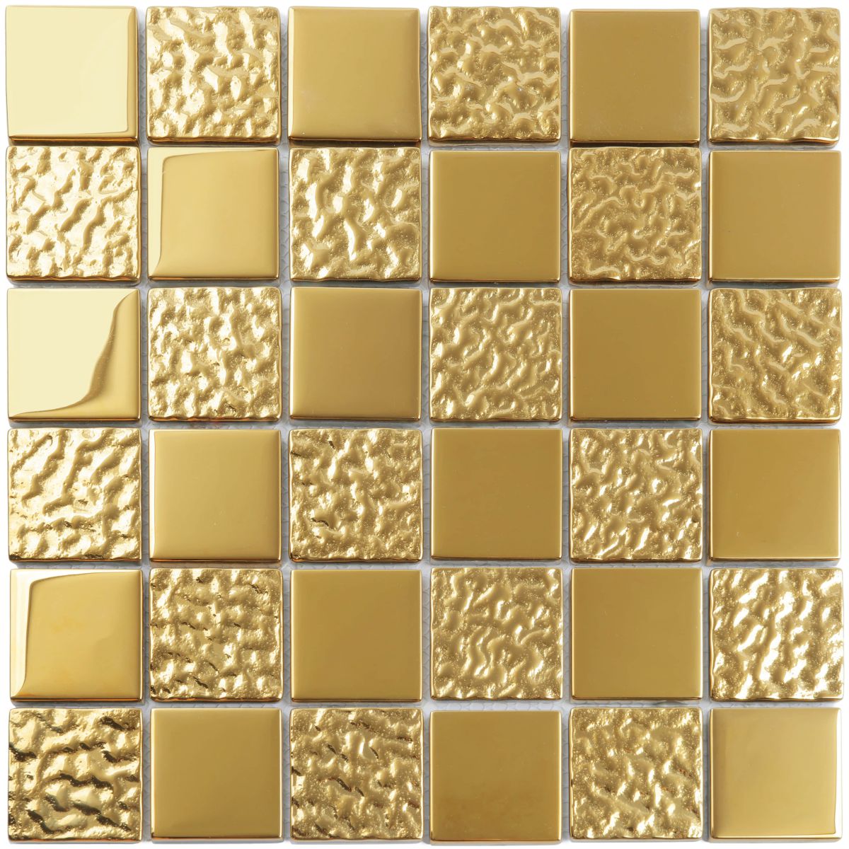 Golden Shaine Mosaic Tile Glass For Bathroom Wall Art Decoration