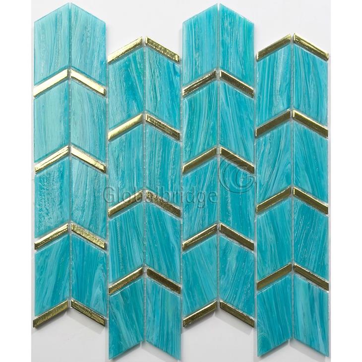 Stream Unique Design Glass Mosaic Wall Tiles