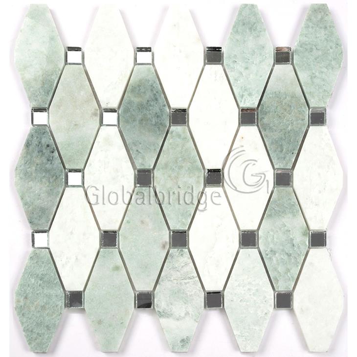 Decorative stone tiles for backsplash