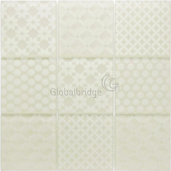 Nature Engraving stone mosaic wall tile