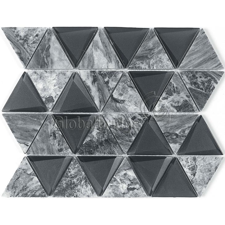 Nature Engraving stone mosaic wall tile