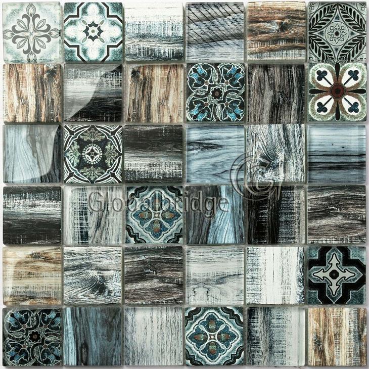 Crystal glass mosaic tile living room wall mosaics