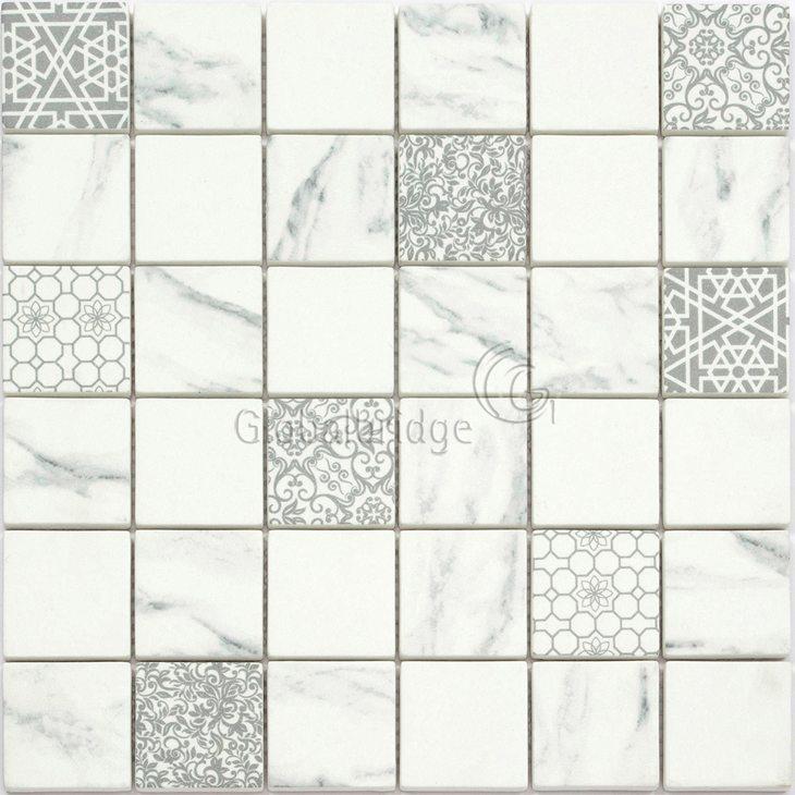 Nature Engraving stone mosaic wall tile