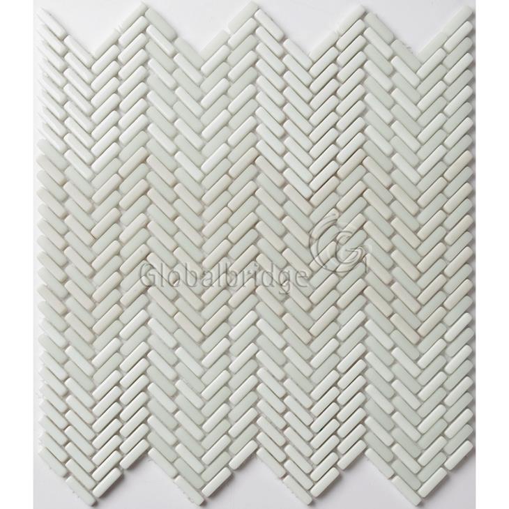 Hyacinth Shape Glass Tile Bathroom Wall Tile