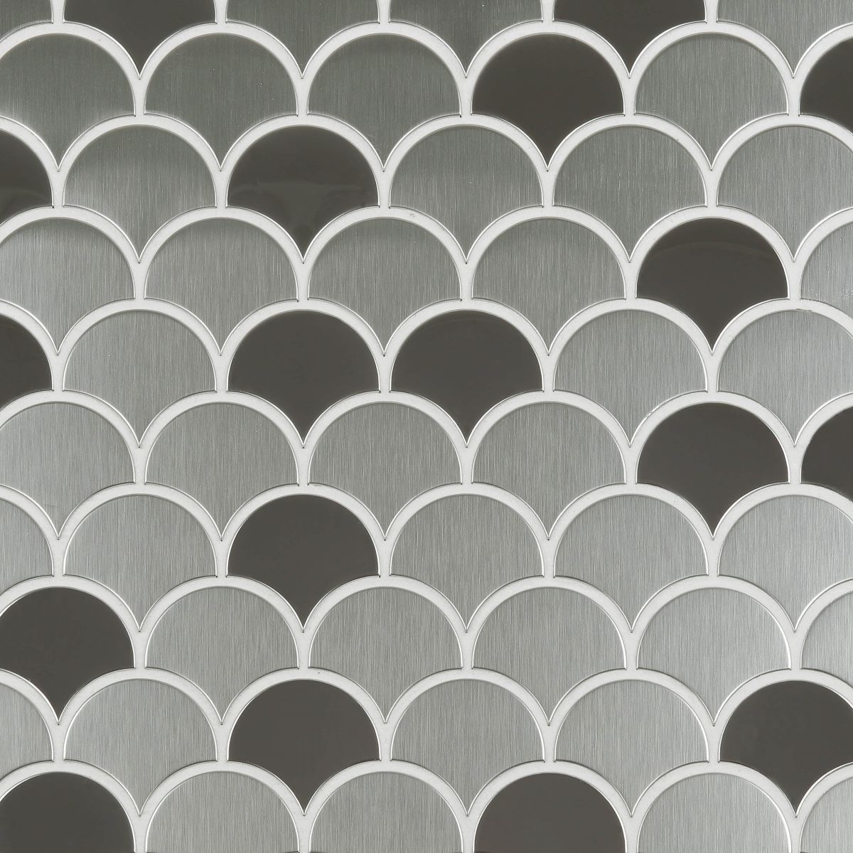 fish scale metal wall tile