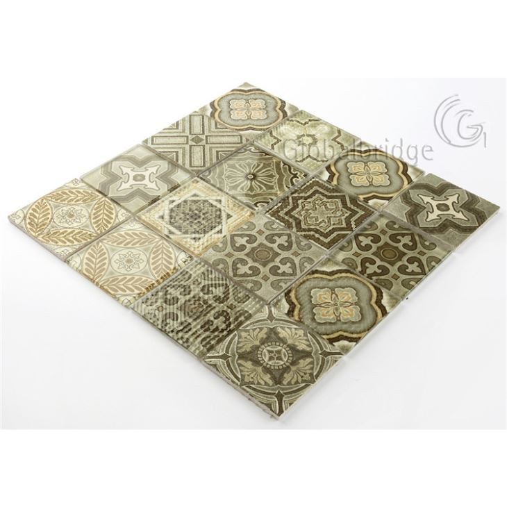 Nature Engraving stone mosaic wall tile