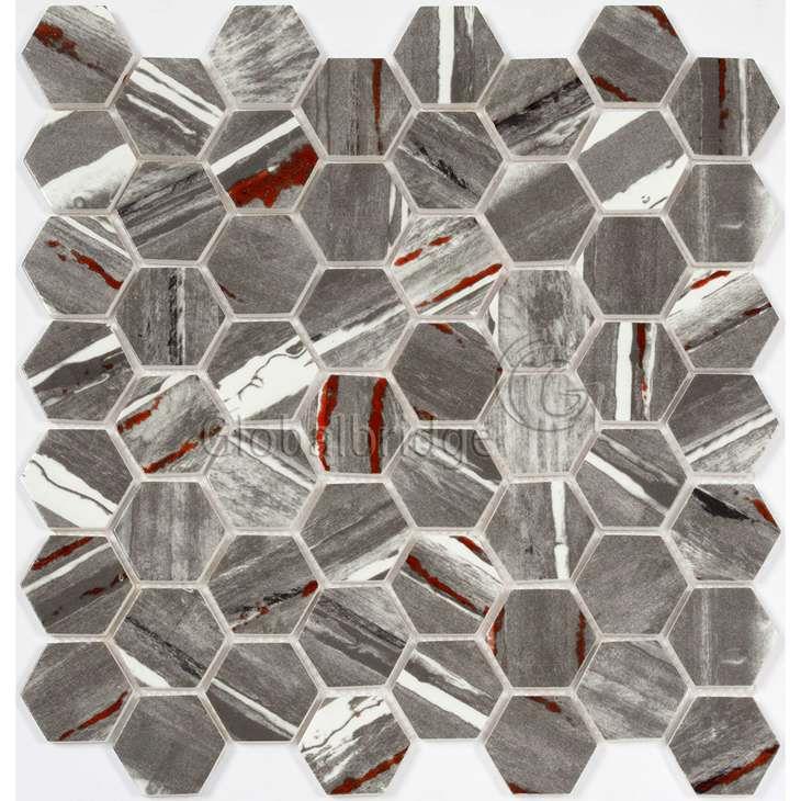 Nature Engraving stone mosaic wall tile