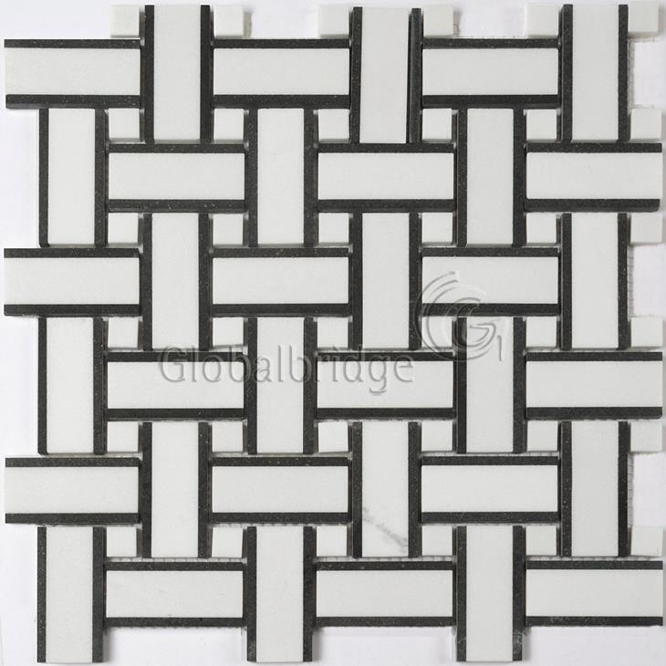 Criss-cross Kitchen Stone Mosaic