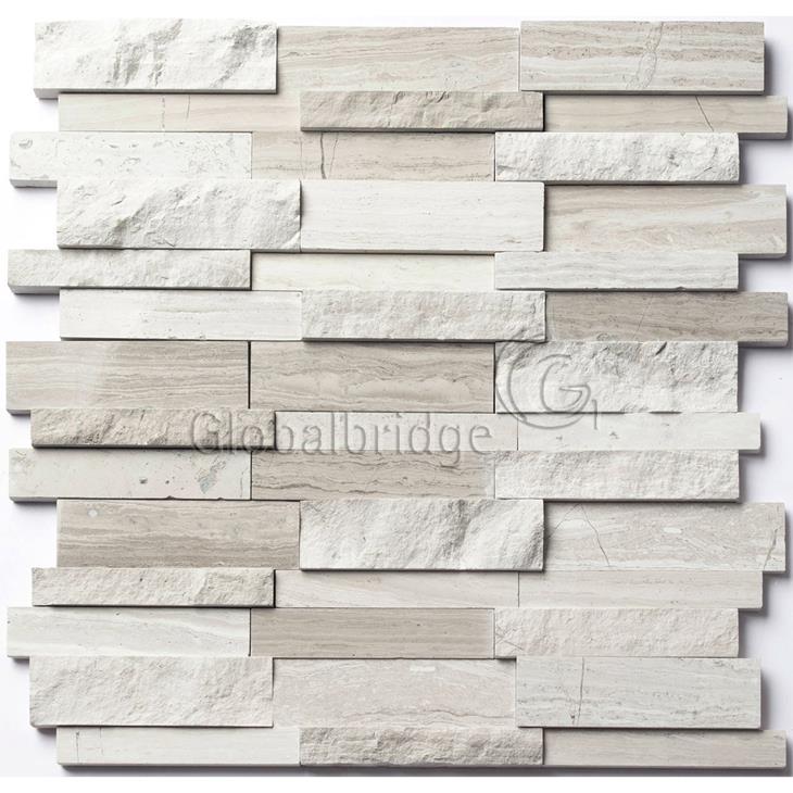 Nature Engraving stone mosaic wall tile