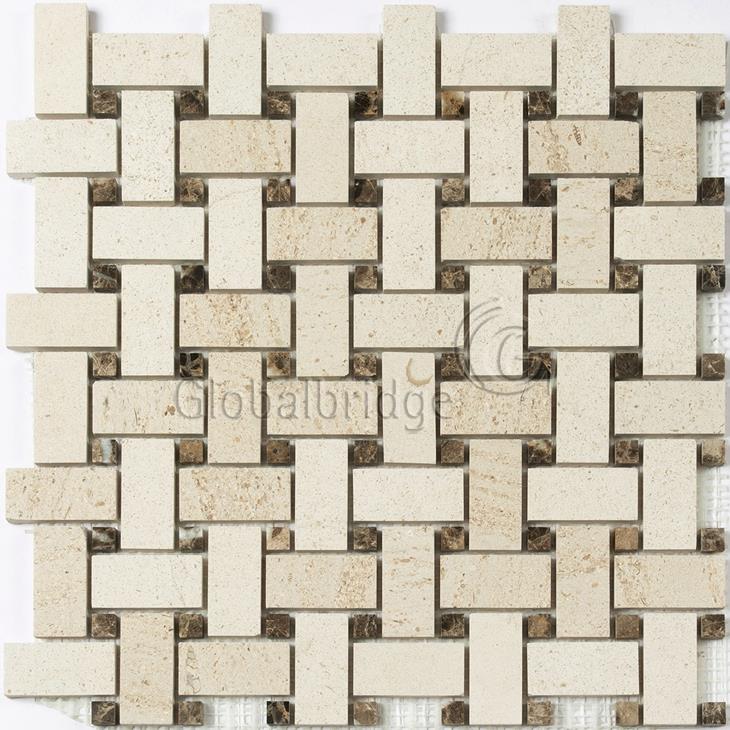 Nature Engraving stone mosaic wall tile