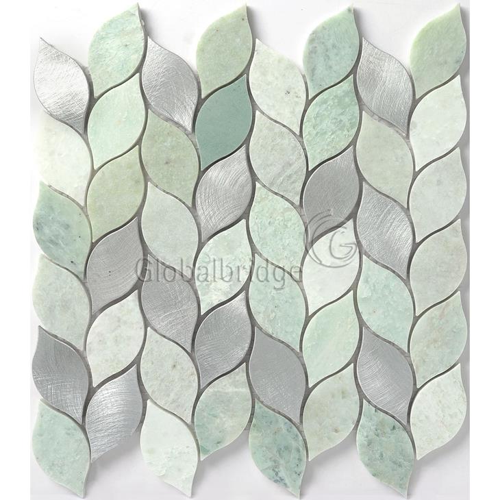 Marble Mix Aluminum Mosaic Wall Tile
