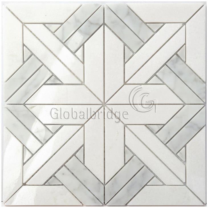 Nature Engraving stone mosaic wall tile