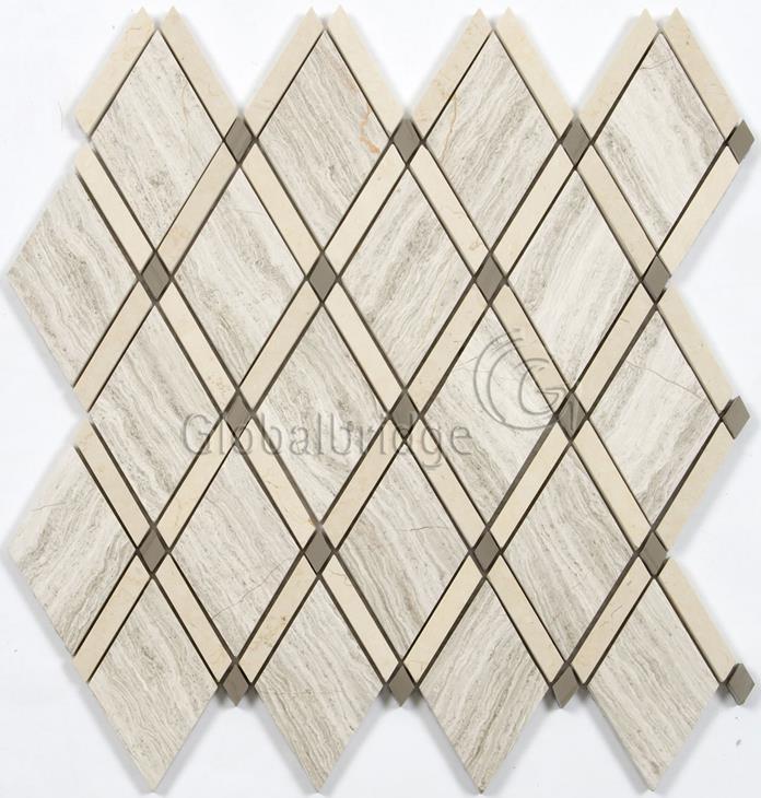 Nature Engraving stone mosaic wall tile